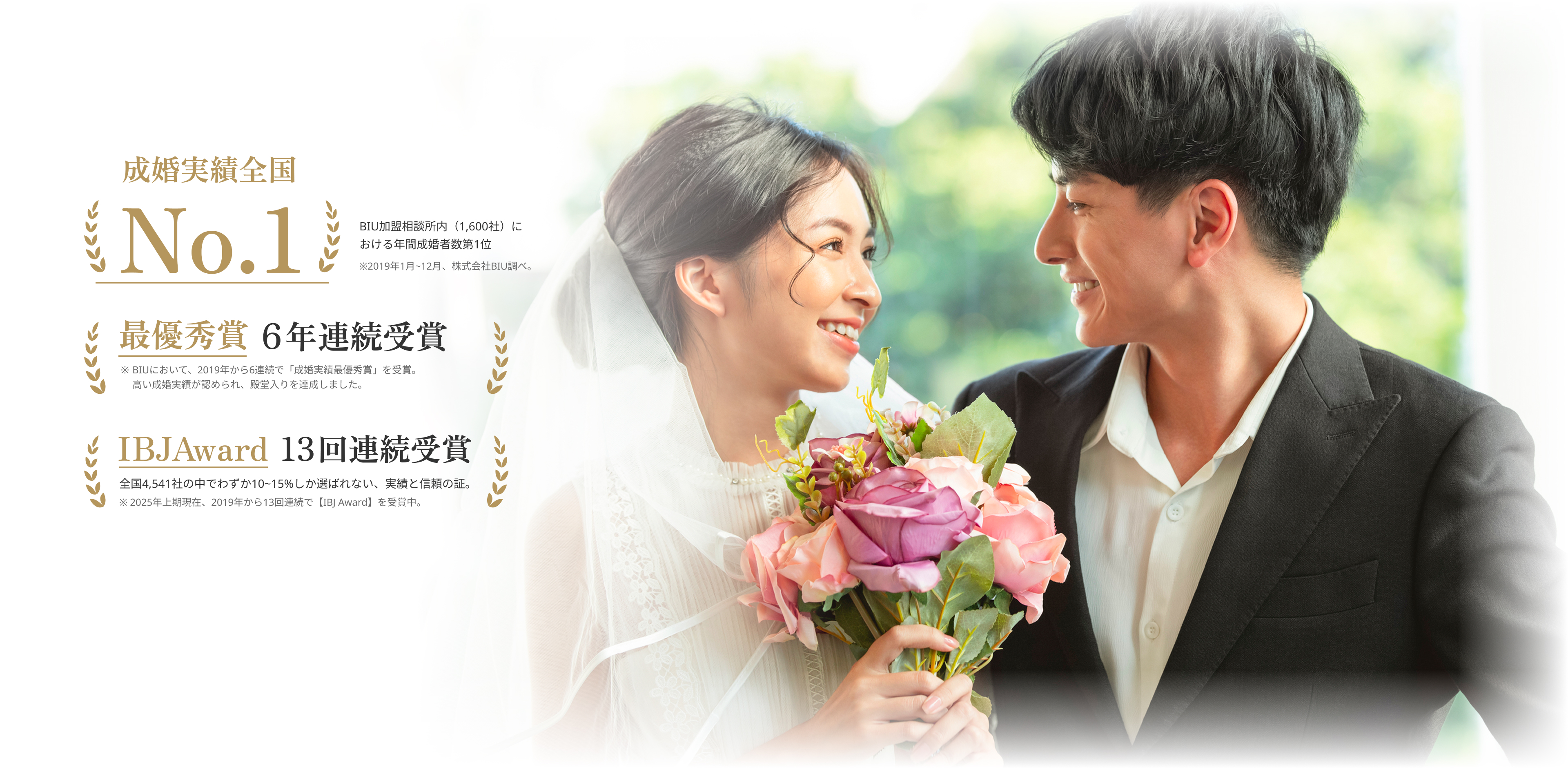 ご成婚実績 No.1 信頼と安心の結婚相手紹介サービス